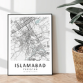 Map of Islamabad, Pakistan