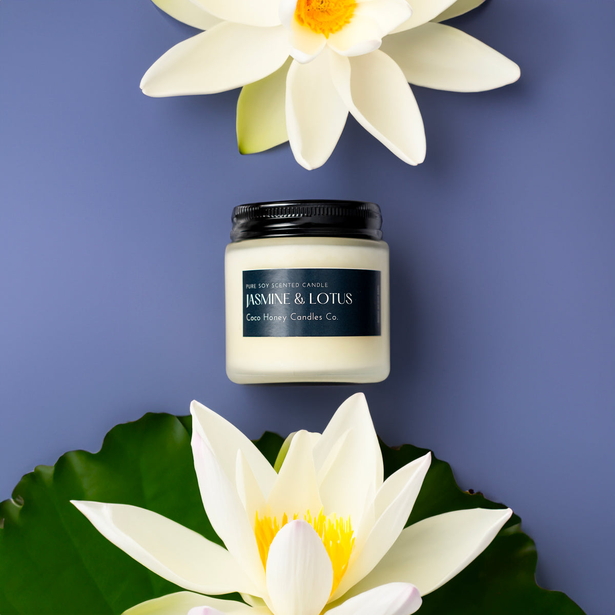 Frosted Glass Scented Candle