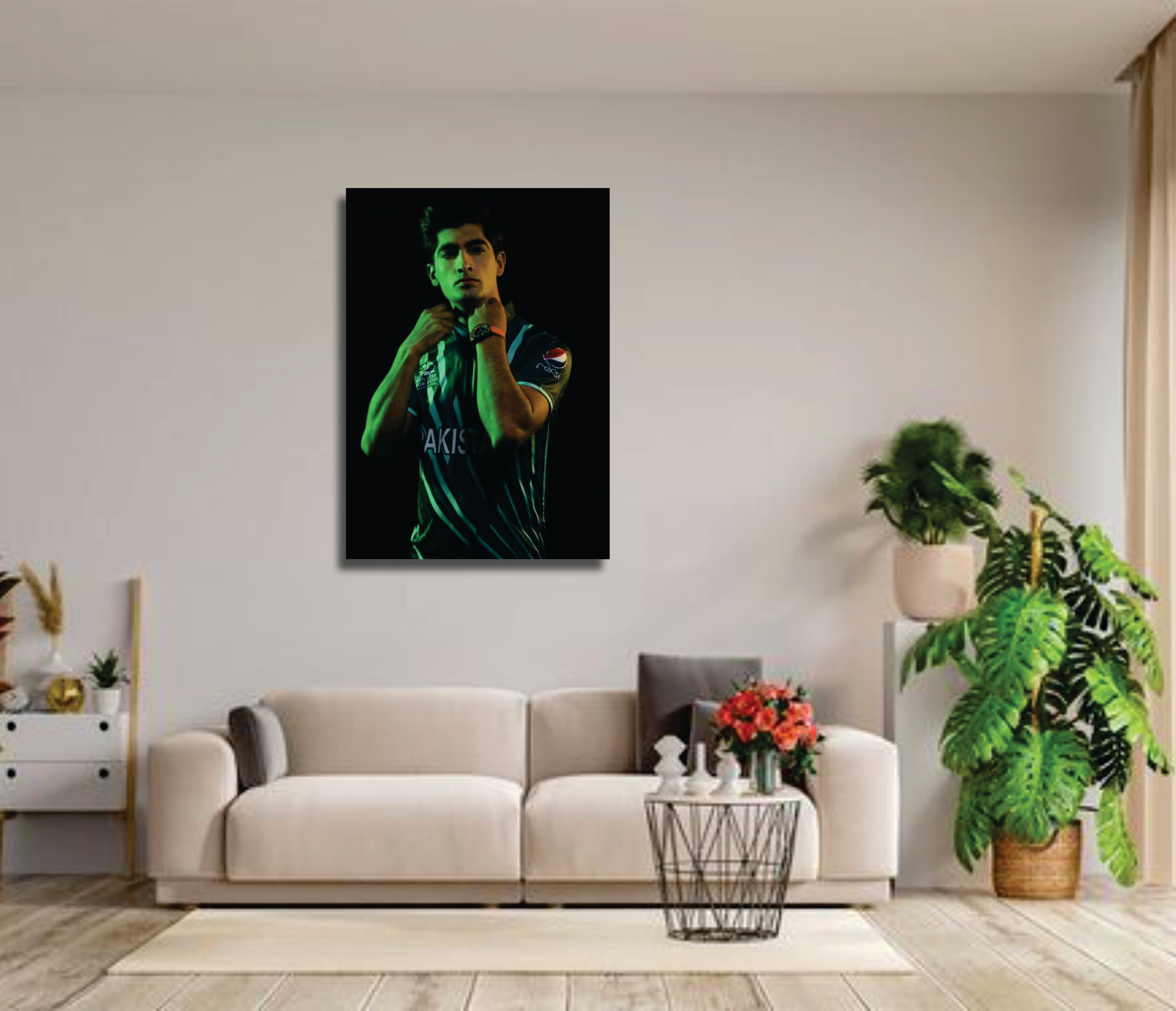 Naseem Shah - cricket wall art