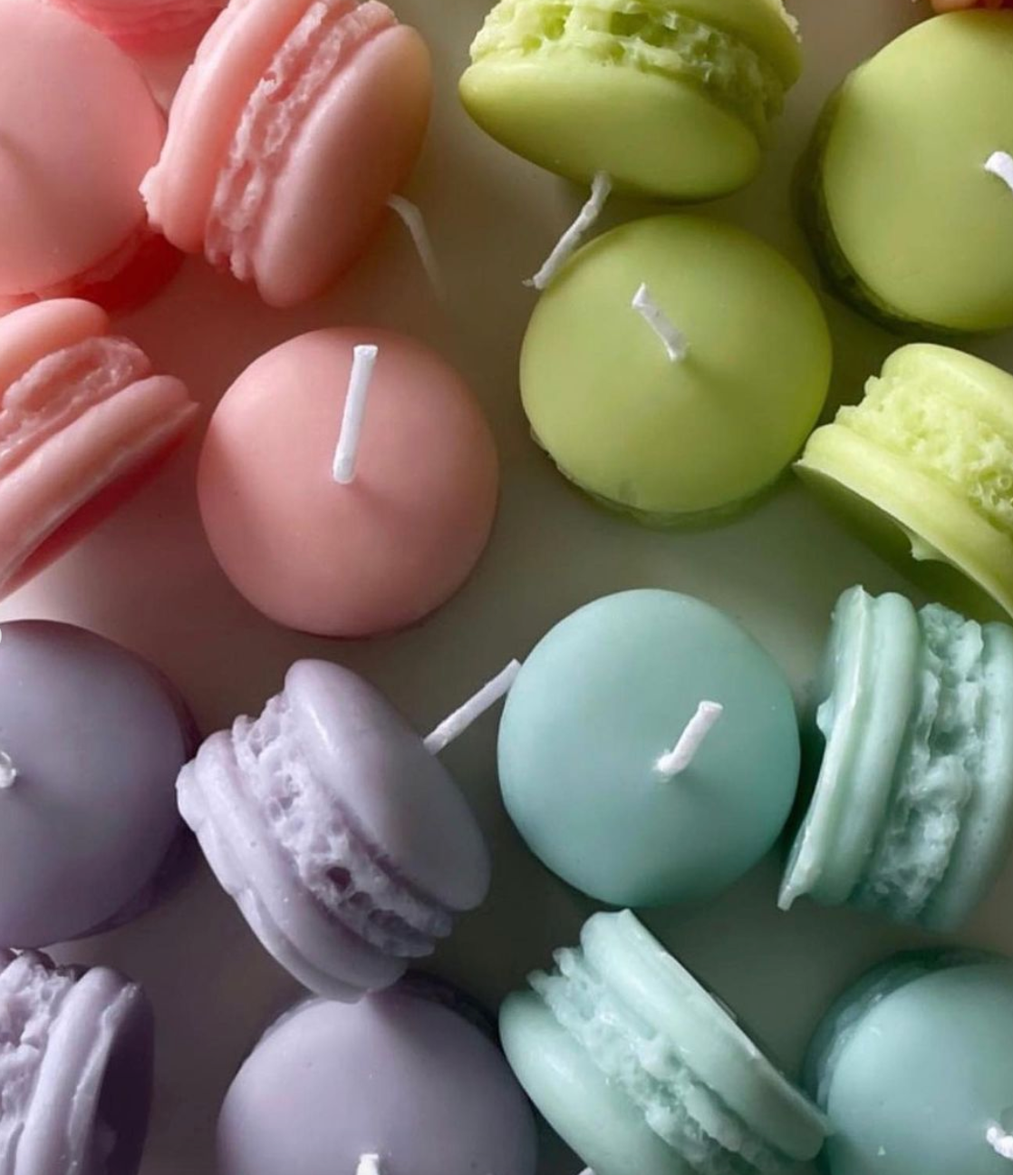 Macaron box of 6 - Decorative Candle