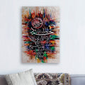 Surah e Fateh Calligraphy Art - handmade painting wall art