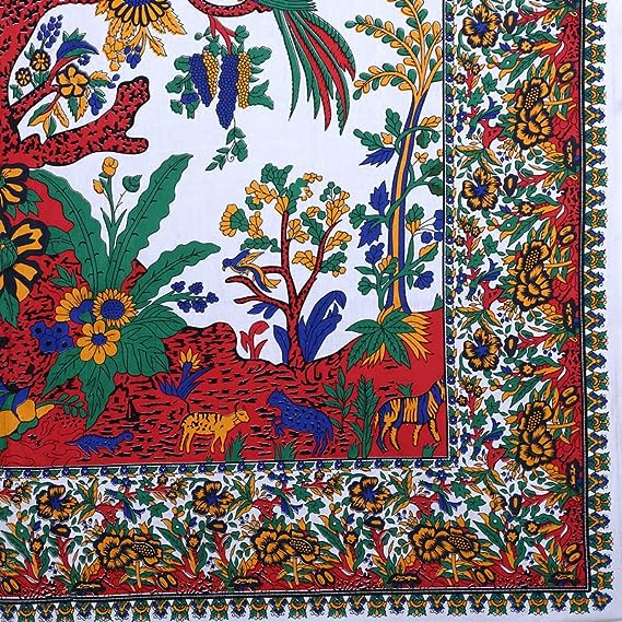 THE ART BOX Tapestry White Tree of Life Wall Hanging
