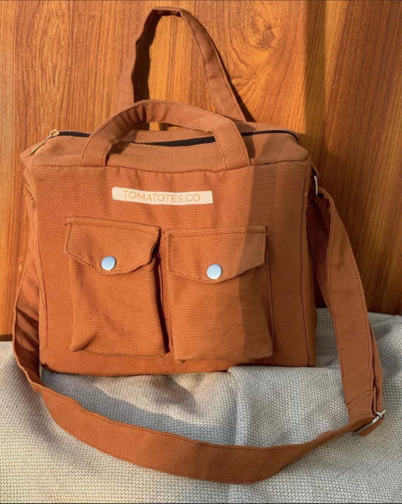 Tan Mini Cross-body Bag