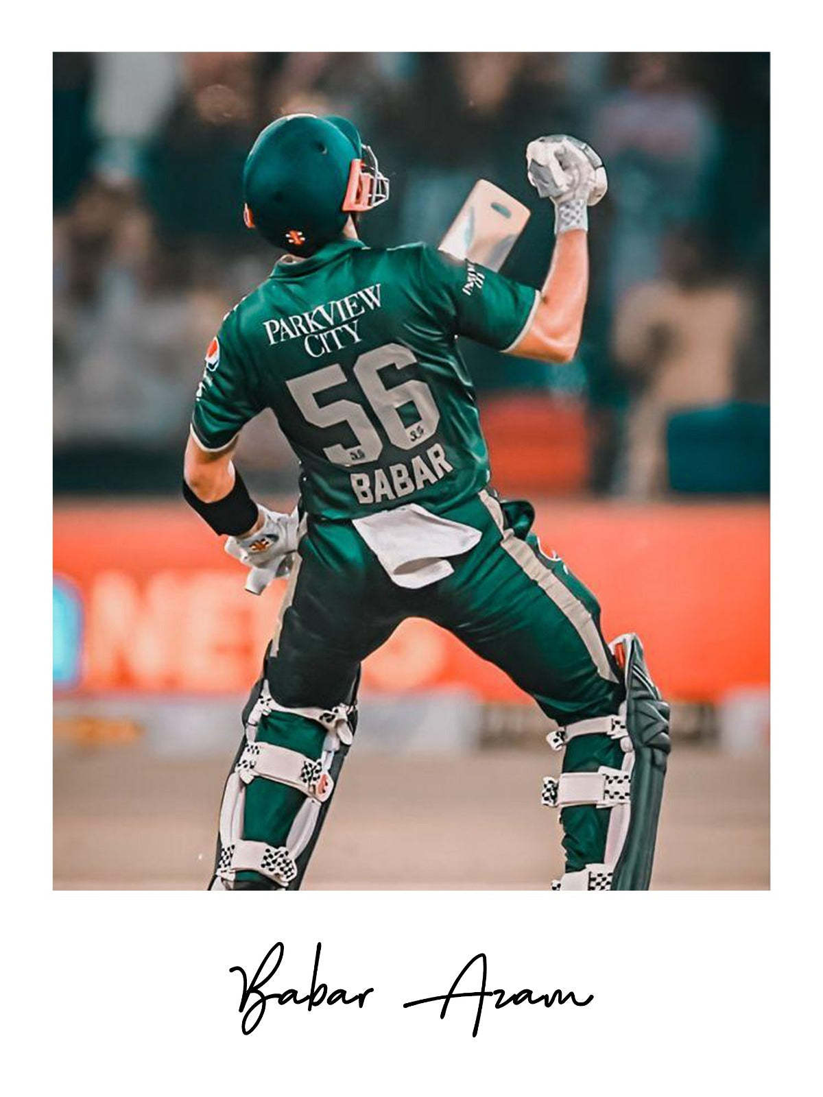 Babar Azam Polaroid Portrait - Cricket