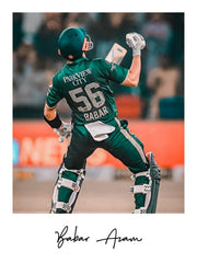 Babar Azam Polaroid Portrait - Cricket