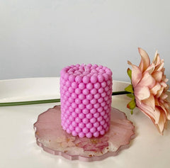 Cylindrical Bubble Decorative Candle