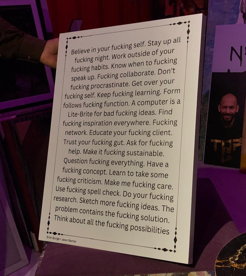 brian buirge + jason bacher Motivational poster - wall art
