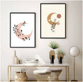 Bundle set of 2 Half moon Minimal abstract art - wall art