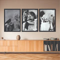 B&W aesthetic bundle set of 3 stay calm be brave - wall art
