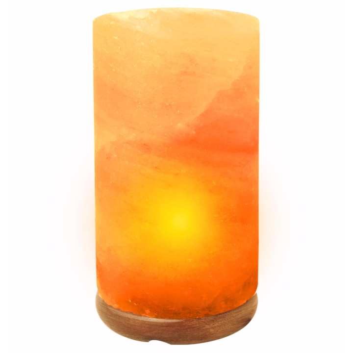 Himalayan cylinder shape USB Salt Lamp