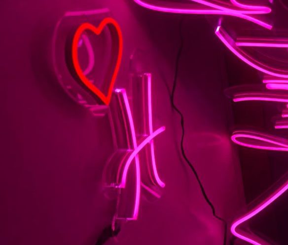 Custom Name Letter Neon with crown or heart