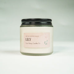 Frosted Glass Scented Candle