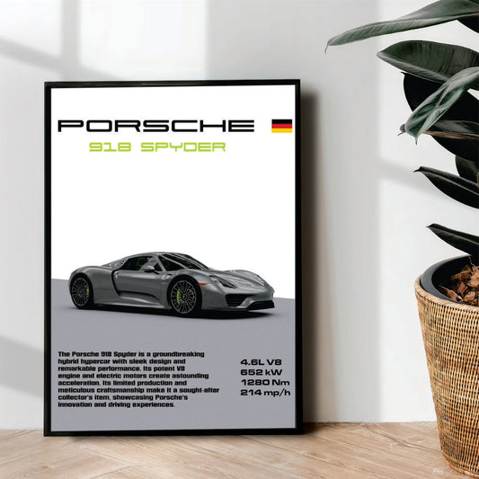 PORSCHE 918 SPYDER - wall art