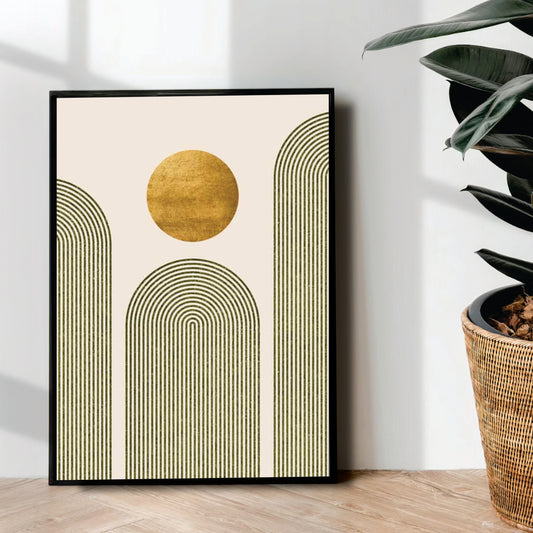 Minimal boho Abstract Art - wall art