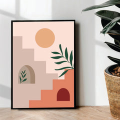 Stairs to sun Abstract Art - wall art