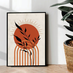 Minimal sun Abstract Art - wall art