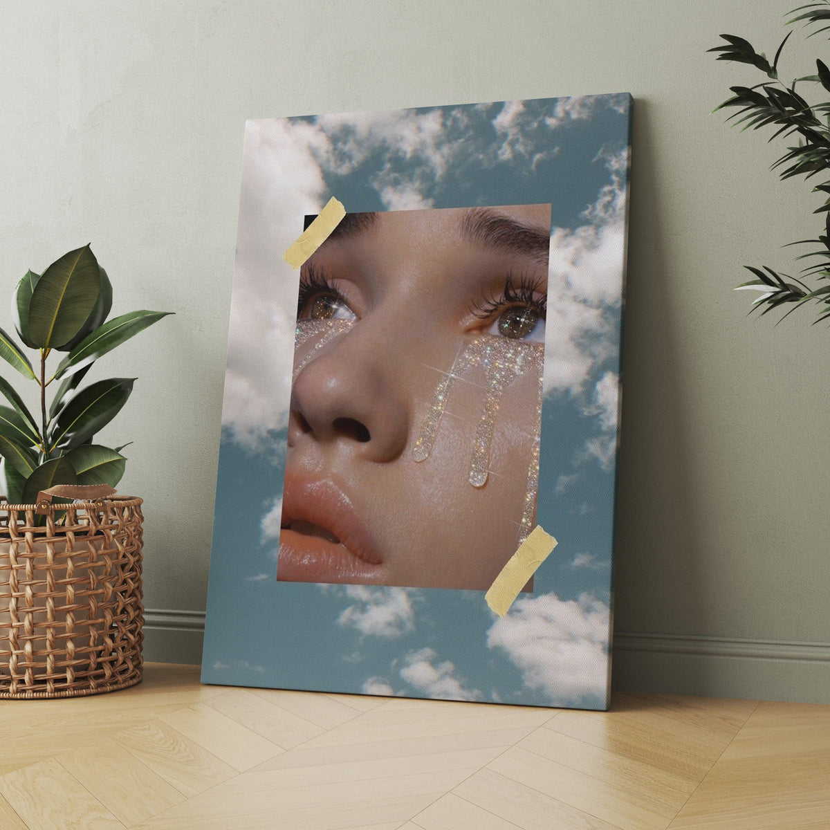 aesthetic edits - glitter tears