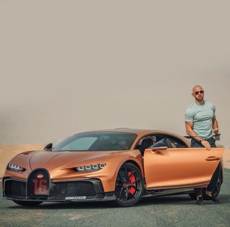 andrew tate top g & bugatti