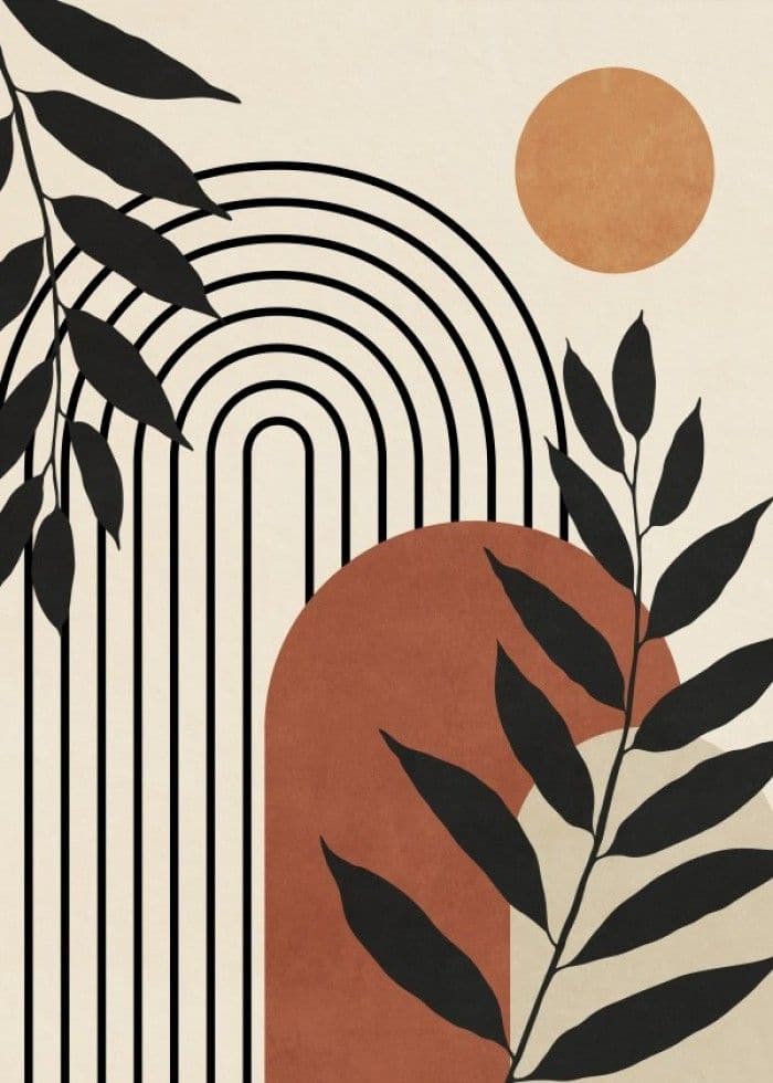 MINIMALIST TROPICAL ART