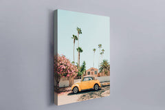 Aesthetic yellow car