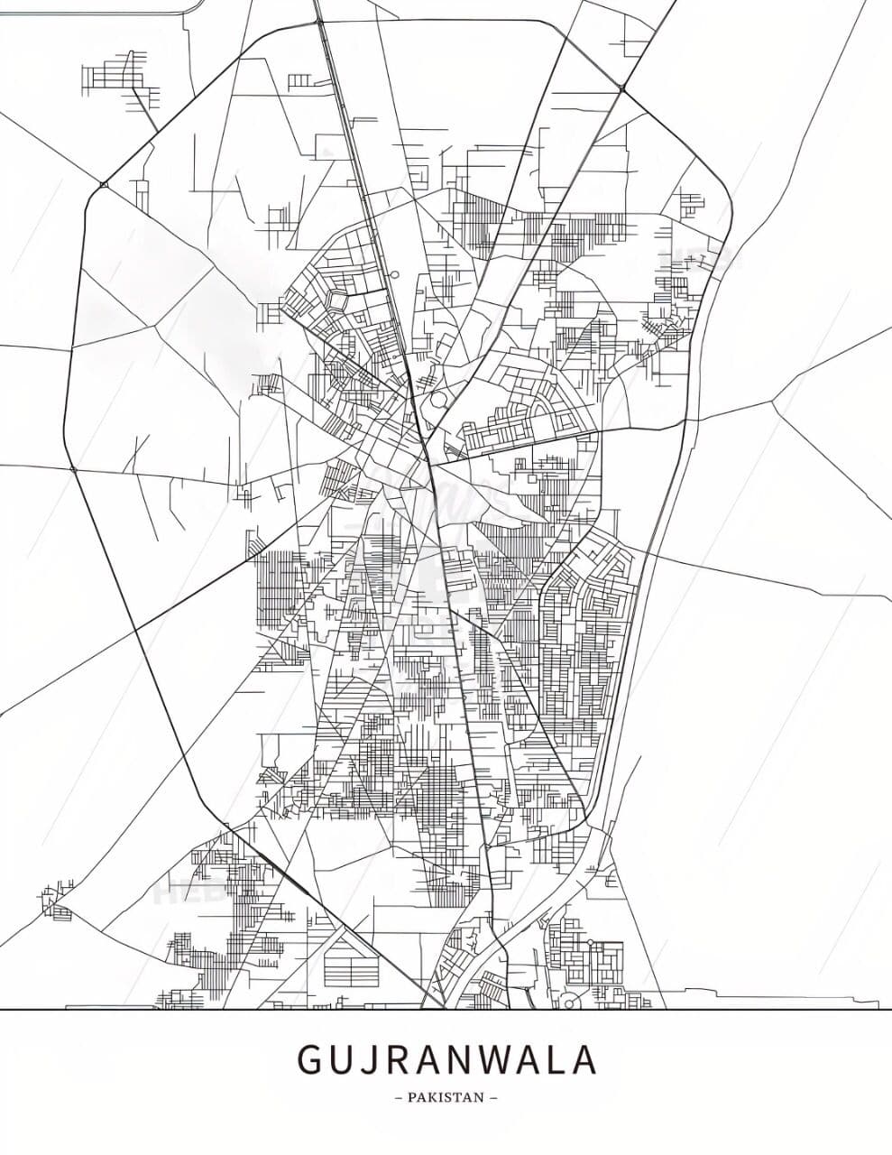 gujranwala map