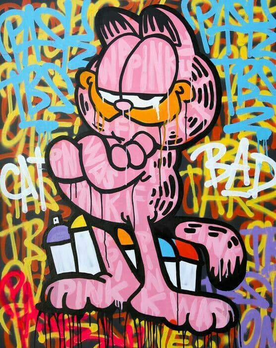garfield graffitii