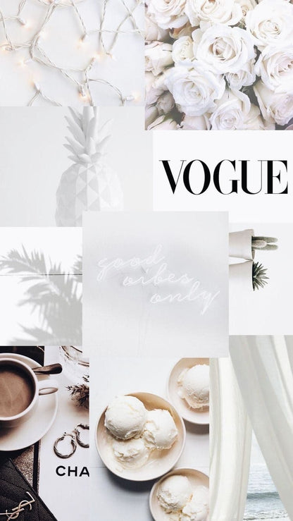 White aesthetic Vogue
